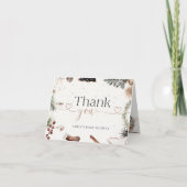 Gemütliche Weihnachtsdusche Danke Karte (Vorderseite)