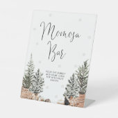 Gemütliche Weihnachtsdusche Momosa Bar Sign Sockelschild (Vorderseite)