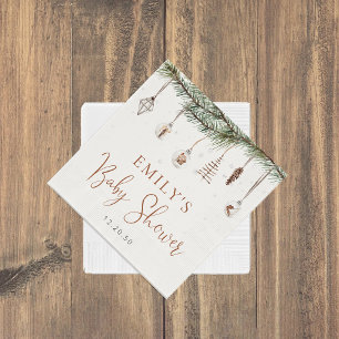 Gemütliche Weihnachtsdusche Party Napkins Serviette