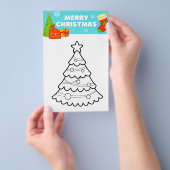 Gemütliche Weihnachtsfarbenseite Flyer (Handgriff)