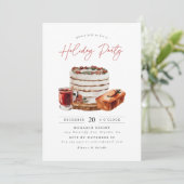 Gemütliche Weihnachtsfeier Einladung (Stehend Vorderseite)