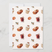 Gemütliche Weihnachtsfeier Einladung (Rückseite)