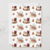 Gemütliche Weihnachtsfeier Einladung (Rückseite)