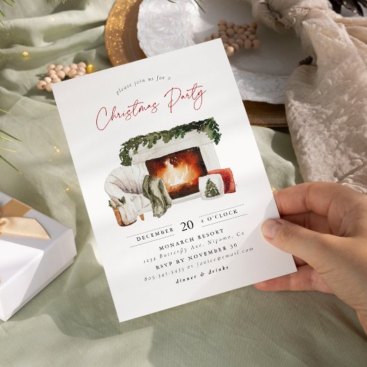 Gemütliche Weihnachtsfeier Einladung