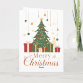 Gemütliche Weihnachtsfeier Karte (Rückseite)