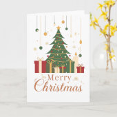 Gemütliche Weihnachtsfeier Karte (Gelbe Blume)