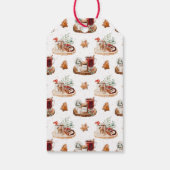 Gemütliche Weihnachtsfeiertage Geschenkanhänger (Rückseite)