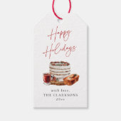 Gemütliche Weihnachtsfeiertage Geschenkanhänger (Vorderseite)