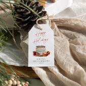 Gemütliche Weihnachtsfeiertage Geschenkanhänger