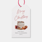 Gemütliche Weihnachtsfeiertage Geschenkanhänger (Vorderseite)