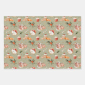 Gemütliche Weihnachtsfeiertage Geschenkpapier Set (Vorderseite 2)