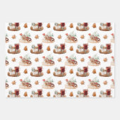 Gemütliche Weihnachtsfeiertage Geschenkpapier Set (Vorderseite)