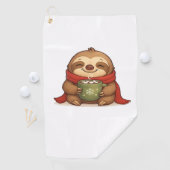 Gemütliche Weihnachtsfeige mit heißer Schokolade - Golfhandtuch (Insitu)