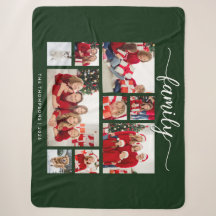 Gemütliche Weihnachtsferien-Familie 9 Foto-Collage