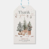 Gemütliche Weihnachtsgeschenke Tags Geschenkanhänger (Vorderseite)