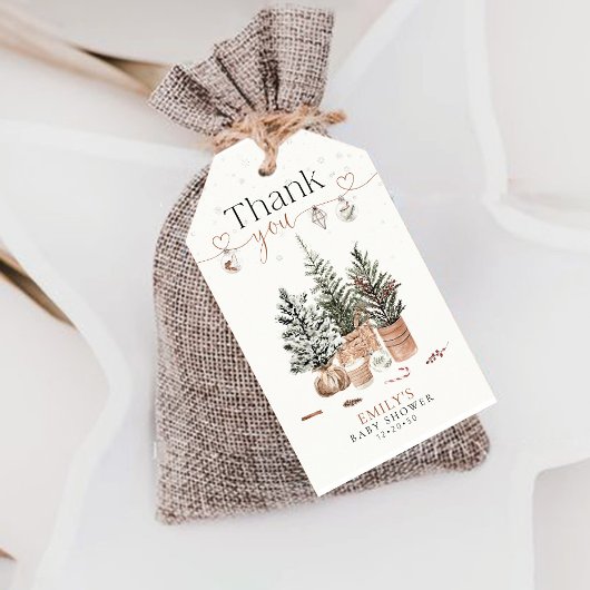 Gemütliche Weihnachtsgeschenke Tags Geschenkanhänger