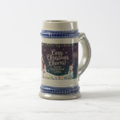 Gemütliche Weihnachtsgrüße Bierglas (VorderseiteRechts)