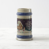 Gemütliche Weihnachtsgrüße Bierglas (Mittel)