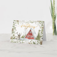 Gemütliche Weihnachtskabine in der Woods Card