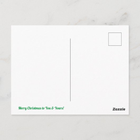 Gemütliche Weihnachtskabine Postkarte (Rückseite)