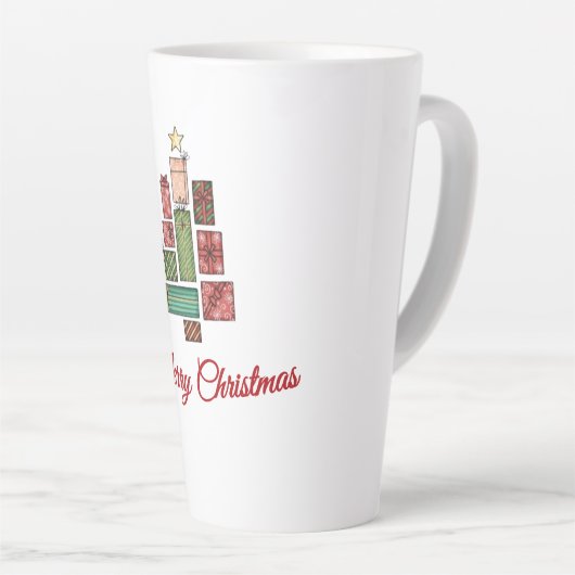 Gemütliche Weihnachtskaffee-Tasse | Feierliche Wei Milchtasse (Rechte Ecke)