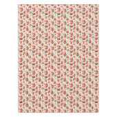 Gemütliche Weihnachtskakao- und Lebkuchenmuster Tischdecke (Vorderseite)