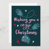 gemütliche Weihnachtskarte Feiertagskarte (Vorne/Hinten)