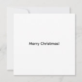 Gemütliche Weihnachtskatze Flachkarte (Rückseite)
