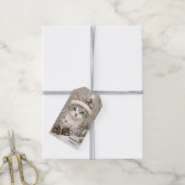 Gemütliche Weihnachtskatze Geschenkanhänger (Mit Garn)