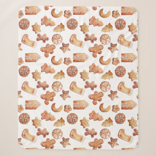 Gemütliche Weihnachtskekse Sherpadecke