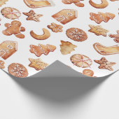 Gemütliche Weihnachtskekse Wrapping Paper Geschenkpapier (Ecke)