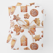 Gemütliche Weihnachtskekse Wrapping Paper Geschenkpapier Set (Beispiel)