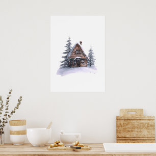 Gemütliche Weihnachtskollektion Minimaler Holida Poster