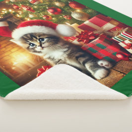 Gemütliche Weihnachtsküche groß Sherpa Blanket Sherpadecke