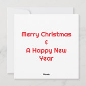 Gemütliche Weihnachtskühe in festem Pajamas Feiertagskarte (Rückseite)