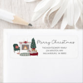 Gemütliche Weihnachtslandschaft Zuhause Weihnachts (Insitu)