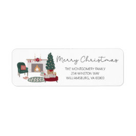 Gemütliche Weihnachtslandschaft Zuhause Weihnachts