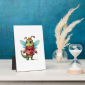 Gemütliche Weihnachtslibelle Fotoplatte (Seite)