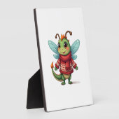 Gemütliche Weihnachtslibelle Fotoplatte (Seite)