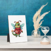 Gemütliche Weihnachtslibelle Fotoplatte (Seite)
