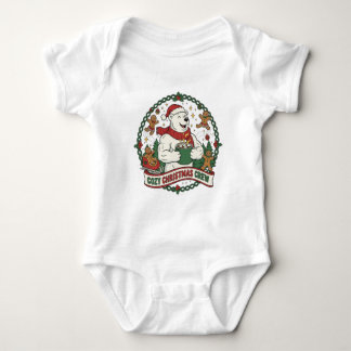 Gemütliche Weihnachtsmannschaft – Süßer Eisbär & L Baby Strampler