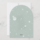 Gemütliche Weihnachtsnacht Feiertagskarte (Rückseite)