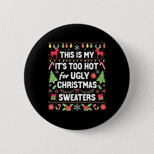 Gemütliche Weihnachtspajamas für jeden Funny Xmas Button