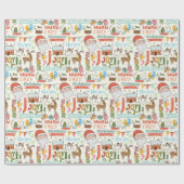 Gemütliche Weihnachtspapiere Geschenkpapier (Flach)