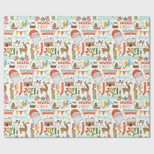 Gemütliche Weihnachtspapiere Geschenkpapier (Flach)