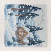 Gemütliche Weihnachtsstadt Puzzle (Horizontal)