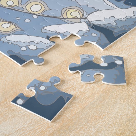 Gemütliche Weihnachtsstadt Puzzle (Seite)