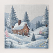 Gemütliche Weihnachtsstadt Puzzle (Vertikal)