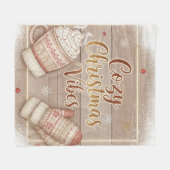 Gemütliche Weihnachtsstimmung Deko-Kissen Fleecedecke (Vorderseite (Horizontal))