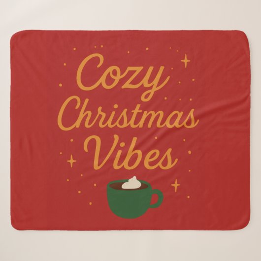 Gemütliche Weihnachtsstimmung Sherpadecke (Vorderseite (Horizontal))